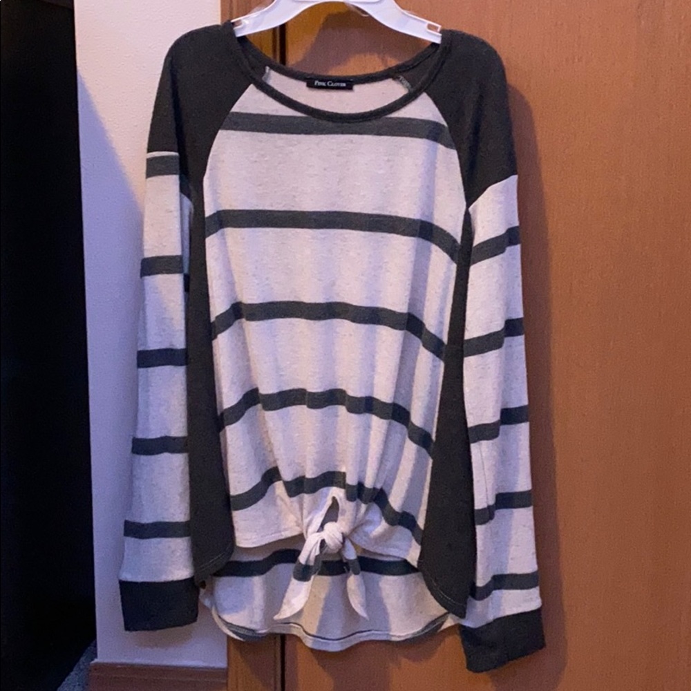 Striped long sleeve shirt